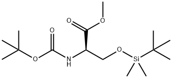 (R)-Methyl 2-((Tert-Butoxycarbonyl)Amino)-3-((Tert-Butyldimethylsilyl)Oxy)Propanoate Struktur