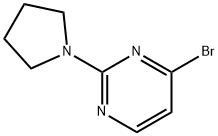 4-bromo-2-(1-pyrrolidinyl)Pyrimidine Struktur