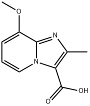 8-methoxy-2-methylimidazo[1,2-a]pyridine-3-carboxylic acid Struktur