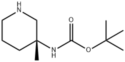 (3R)-3-(Boc-amino)-3-methylpiperidine Struktur