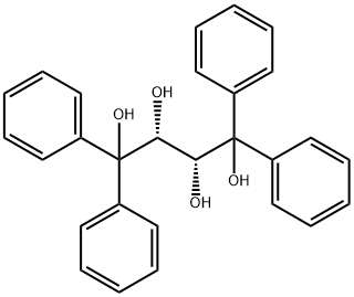 (2R,3R)-1,1,4,4-tetraphenylbutane-1,2,3,4-tetrol Struktur