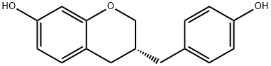 7-Hydroxy-3-(4-hydroxybenzyl)chroman Struktur