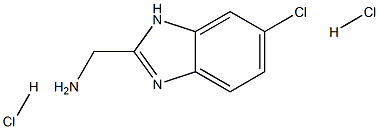 1H-Benzimidazole-2-methanamine, 6-chloro-, dihydrochloride Struktur