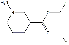 1-Amino-piperidine-3-carboxylic acid ethyl ester hydrochloride Structure