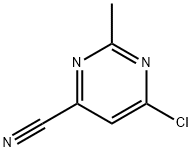 6-chloro-2-methylpyrimidine-4-carbonitrile Struktur