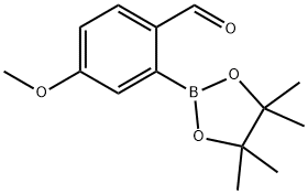 4-methoxy-2-(4,4,5,5-tetramethyl-1,3,2-dioxaborolan-2-yl)benzaldehyde Struktur