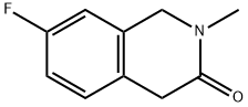 3(2H)-Isoquinolinone, 7-fluoro-1,4-dihydro-2-methyl- Struktur