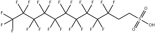 1H,1H,2H,2H-Perfluorododecanesulphonicacid Struktur