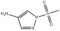 1-methanesulfonyl-1H-pyrazol-4-ylamine Struktur