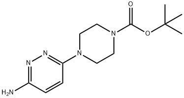 tert-butyl 4-(6-aminopyridazin-3-yl)piperazine-1-carboxylate Struktur