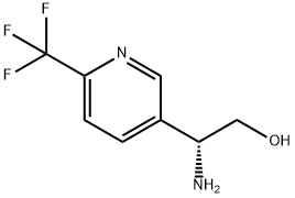 (R)-2-Amino-2-(6-(trifluoromethyl)pyridin-3-yl)ethanol Struktur