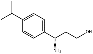 (3S)-3-AMINO-3-[4-(METHYLETHYL)PHENYL]PROPAN-1-OL Struktur