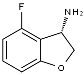 (3S)-4-FLUORO-2,3-DIHYDROBENZO[B]FURAN-3-YLAMINE Struktur