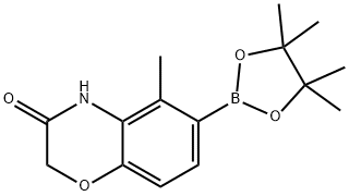 5-Methyl-3-oxo-3,4-dihydro-2H-benzo[b][1,4]oxazine-6-boronic Acid Pinacol Ester Struktur