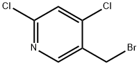 5-(Bromomethyl)-2,4-dichloropyridine Struktur