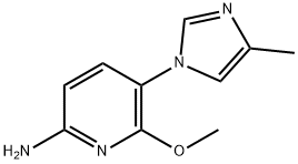 6-methoxy-5-(4-methyl-1H-imidazol-1-yl)pyridin-2-amine Struktur