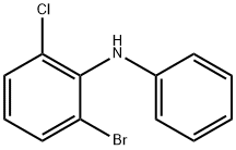 2-bromo-6-chloro-N-phenylaniline Struktur