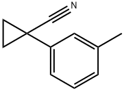 1-(3-methylphenyl)cyclopropane-1-carbonitrile Struktur