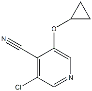 3-chloro-5-cyclopropoxyisonicotinonitrile Struktur