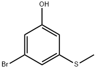 3-bromo-5-(methylthio)phenol Struktur