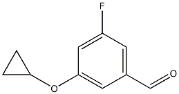 3-cyclopropoxy-5-fluorobenzaldehyde Struktur