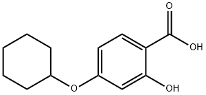 4-(cyclohexyloxy)-2-hydroxybenzoic acid Struktur