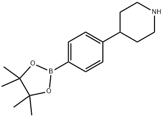 4-(4-(4,4,5,5-tetramethyl-1,3,2-dioxaborolan-2-yl)phenyl)piperidine Struktur