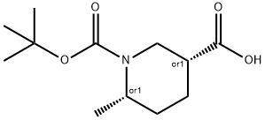 Cis-6-Methyl-Piperidine-1,3-Dicarboxylic Acid 1-Tert-Butyl Ester Struktur