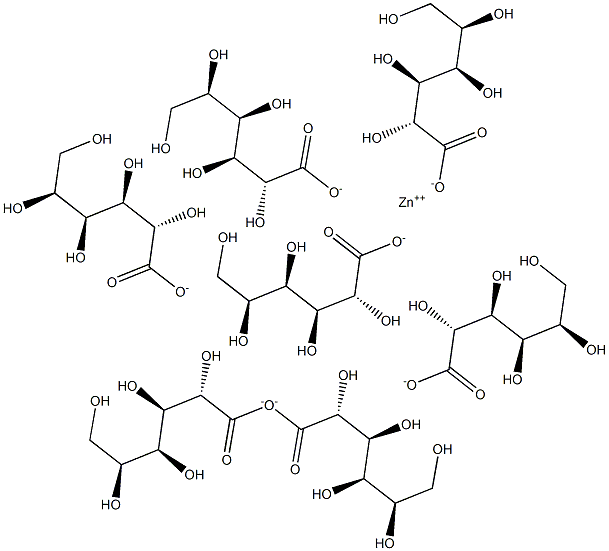 Zinc heptagluconate Struktur