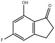 5-Fluoro-7-hydroxy-indan-1-one Struktur