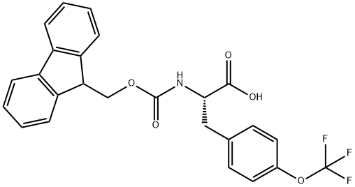 N-Fmoc-O-(trifluoromethyl)-L-tyrosine Struktur