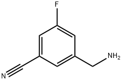 3-Aminomethyl-5-fluoro-benzonitrile Struktur