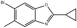 6-bromo-2-cyclopropyl-5-methylbenzo[d]oxazole Struktur