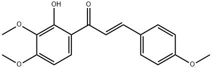 2'-hydroxy-3',4,4'-trimethoxychalcone Struktur