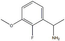 1-(2-FLUORO-3-METHOXYPHENYL)ETHAN-1-AMINE Struktur