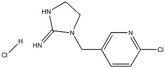 1-(2-Chloro-pyridin-5-yl-methyl)-2-imino-imidazolidine hydrochloride Struktur