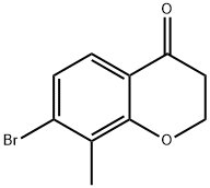 7-Bromo-8-methyl-chroman-4-one Struktur