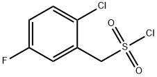 (2-chloro-5-fluorophenyl)methanesulfonyl chloride Struktur