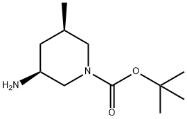 tert-butyl (3S,5R)-3-amino-5-methylpiperidine-1-carboxylate Struktur