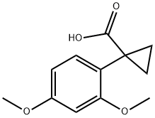 1-(2,4-dimethoxyphenyl)cyclopropanecarboxylic acid Structure