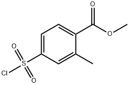 methyl 4-(chlorosulfonyl)-2-methylbenzoate Struktur