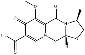 (3S,11aR)-6-methoxy-3-methyl-5,7-dioxo-2,3,5,7,11,11a-hexahydrooxazolo[3,2-d]pyrido[1,2-a]pyrazine-8-carboxylic acid Struktur