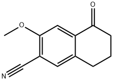 3-Methoxy-5-oxo-5,6,7,8-tetrahydronaphthalene-2-carbonitrile Struktur