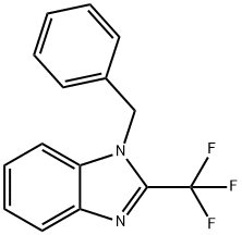 1-Benzyl-2-(trifluoromethyl)benzimidazole Struktur