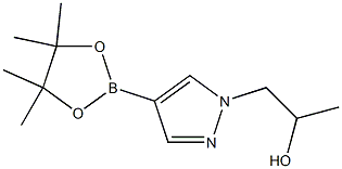 1-(4-(4,4,5,5-Tetramethyl-1,3,2-dioxaborolan-2-yl)-1H-pyrazol-1-yl)propan-2-ol Struktur