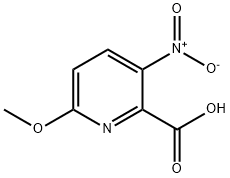 6-Methoxy-3-nitro-pyridine-2-carboxylic acid Struktur