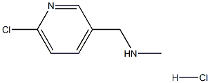 1-(6-chloropyridin-3-yl)-N-methylmethanamine hydrochloride Struktur