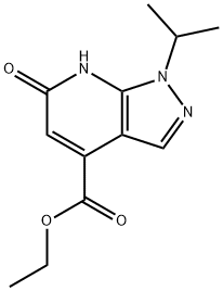 ethyl 6-hydroxy-1-isopropyl-1H-pyrazolo[3,4-b]pyridine-4-carboxylate Struktur