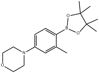 4-(3-Methyl-4-(4,4,5,5-tetramethyl-1,3,2-dioxaborolan-2-yl)phenyl)morpholine Struktur