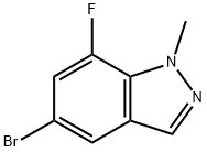 5-bromo-7-fluoro-1-methyl-1H-indazole Struktur